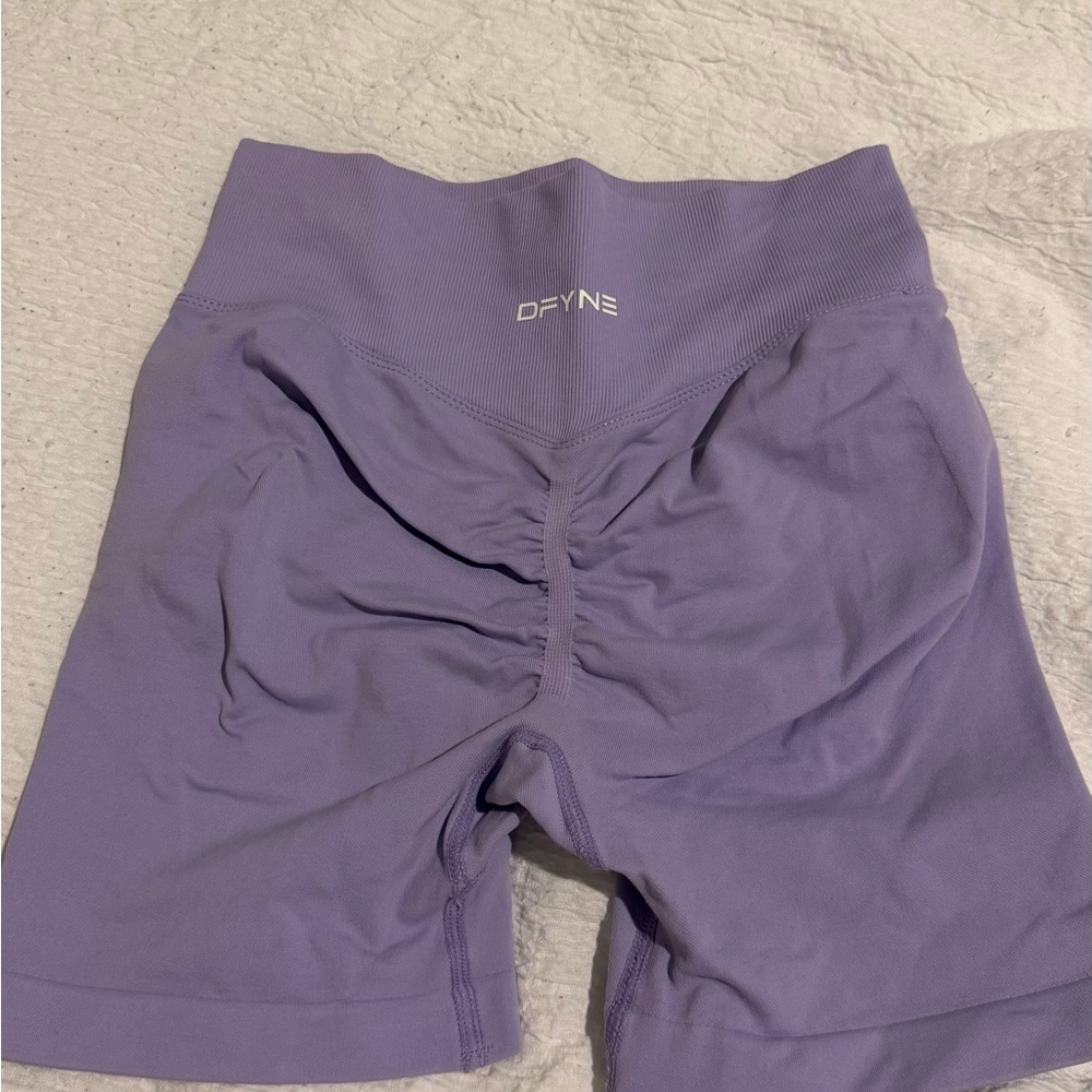 DFYNE Women's Lavender Bike Shorts - Picture 2 of 2
